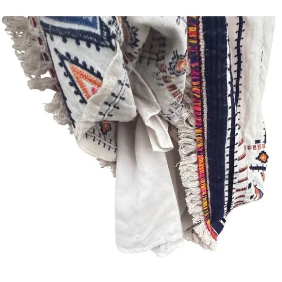 Anthropologie Akemi + Kin Geometric Embroidered Sleeveless Dress Size 4 - Picture 9 of 13